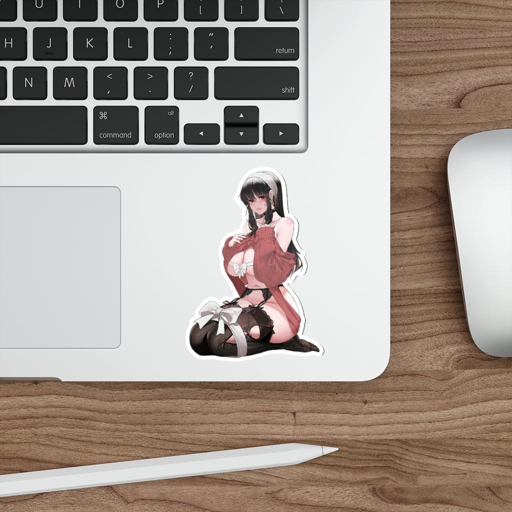 Spy X Family Yor Forger Sexy Present Waterproof Sticker - Ecchi Vinyl Decal