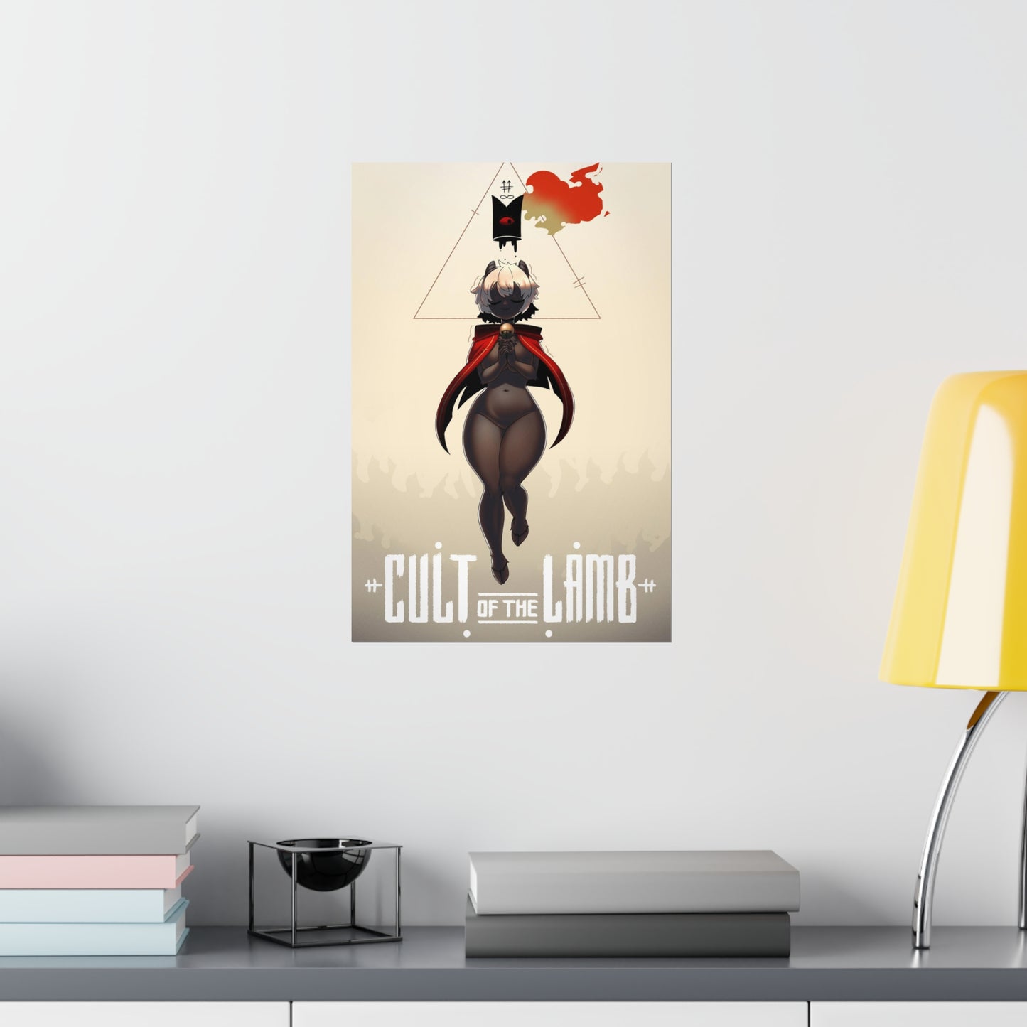 Cult of the Lamb Poster - Ecchi Waifu Parody Gaming Decor Wall Art - Premium Matte Vertical Poster