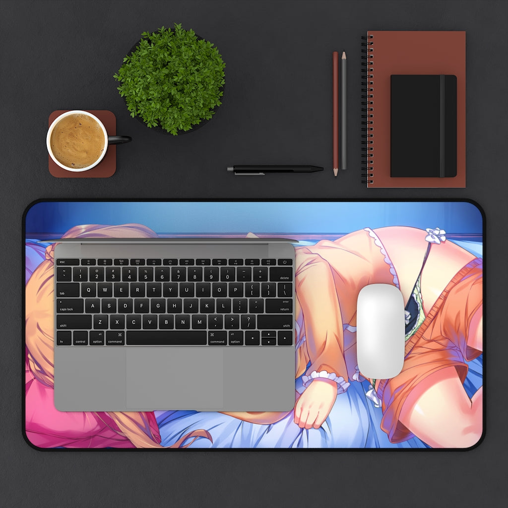 Under One Wing Sexy Mousepad - Sasaki Kazusa Big Nude Boobs Anime Desk Mat - Gaming Playmat