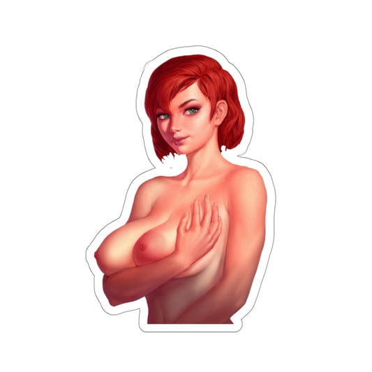 Nude Tits Commander Shepard Mass Effect FemShep Waterproof Sticker - Ecchi Vinyl Decal