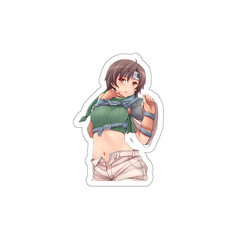 Sexy Yuffie Kisaragi Waterproof Sticker - Ecchi Vinyl Decal