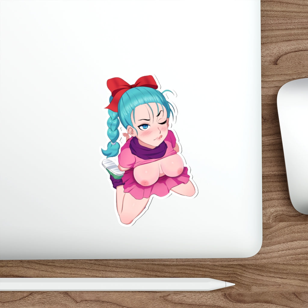 Dragon Ball Waterproof Sticker - Bulma Topless Ecchi Vinyl Anime Car Decal