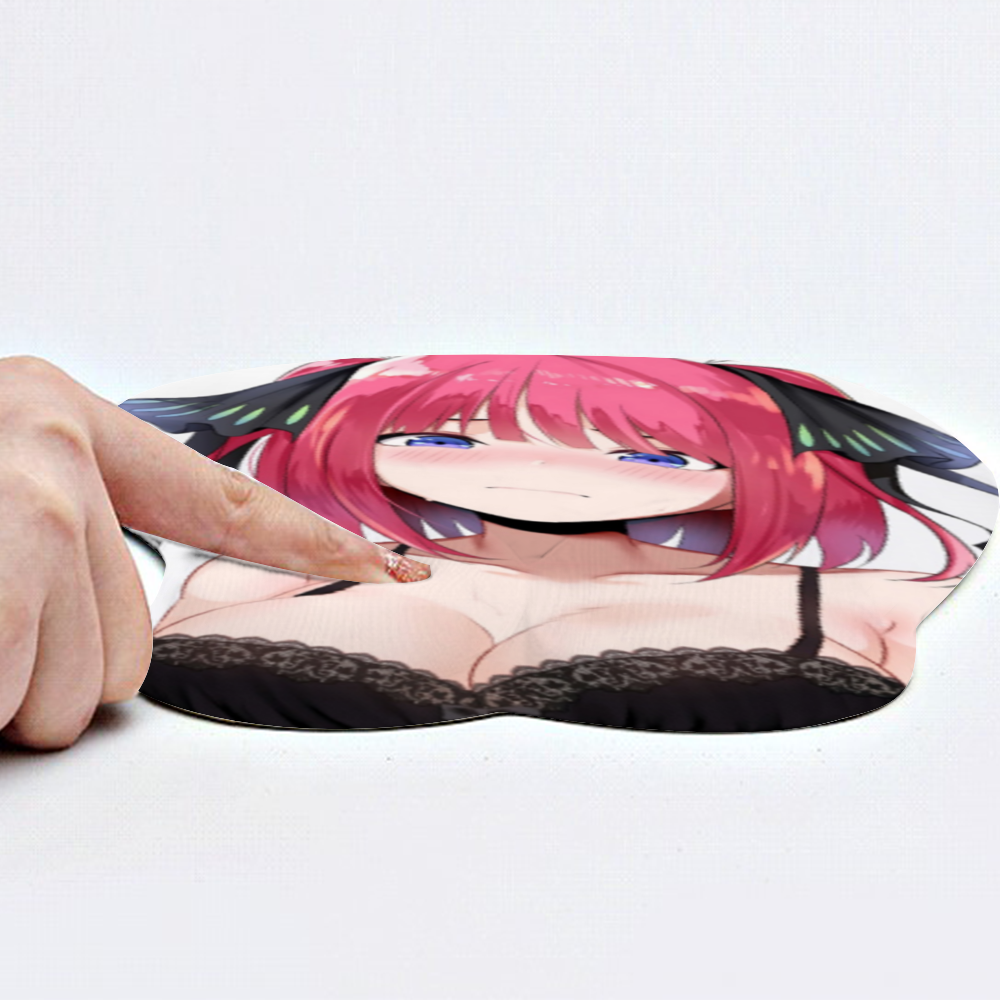 Anime 3D Boobs mousepad with Wrist Rest | Sexy Oppai Mouse pad for PC | Oppai mousepad with wrist support