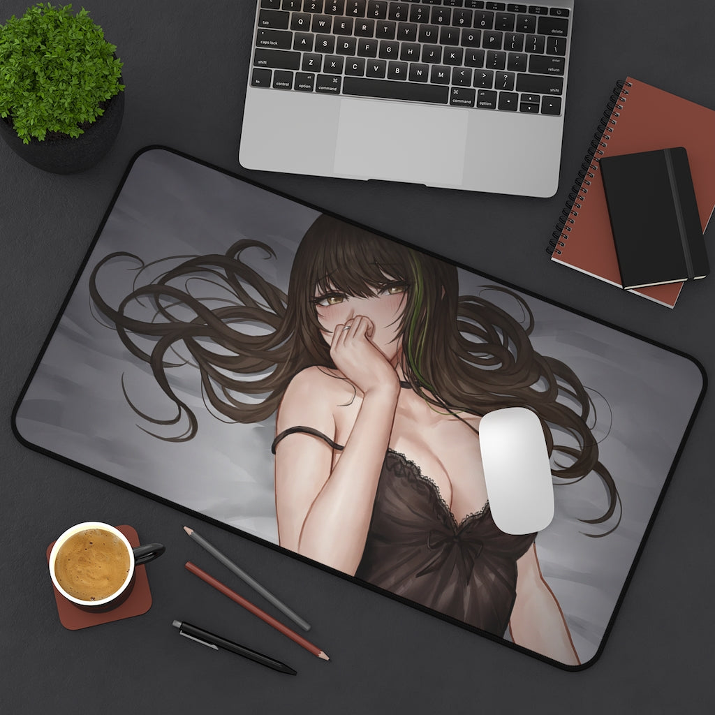 Girls Frontline Ecchi Mousepad - Sexy M4A1 Night Gown Large Desk Mat - Playmat