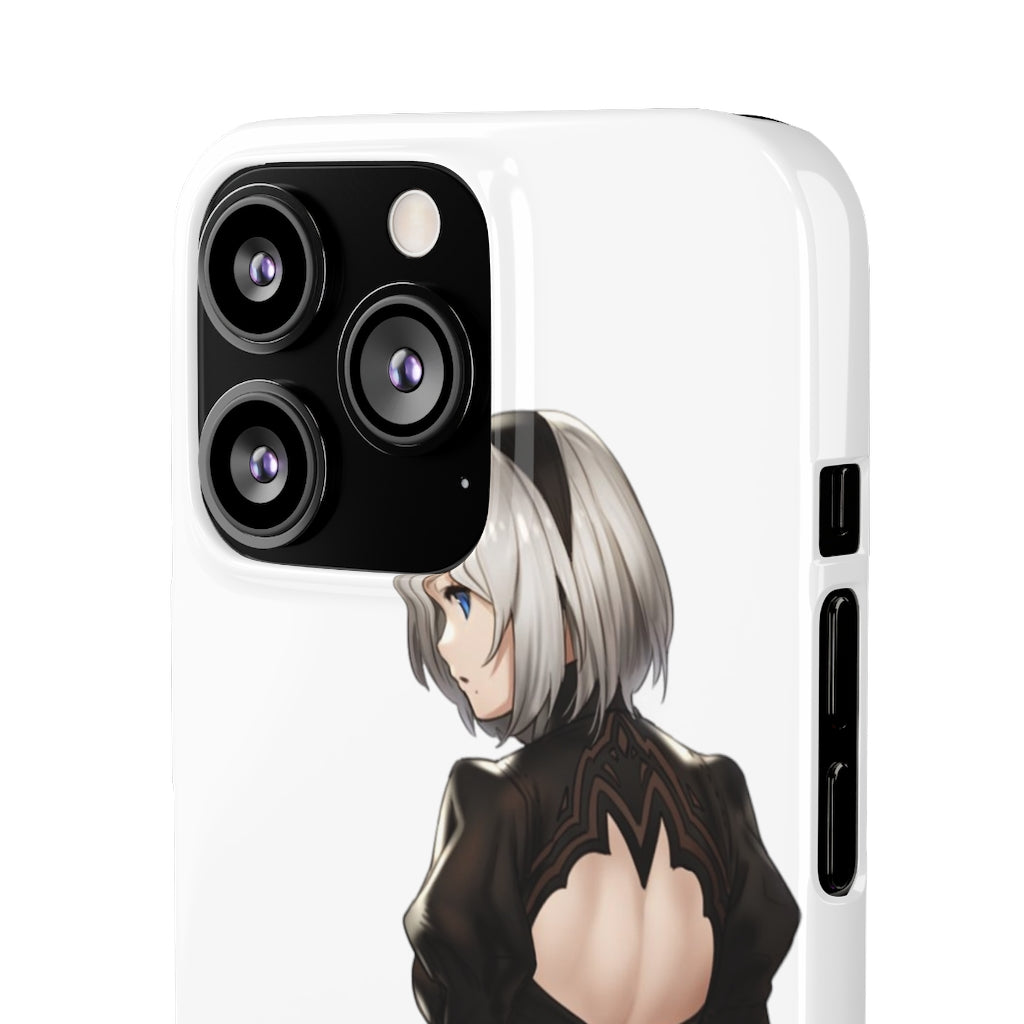 2B Anime Phone Case - Nier Automata Kawaii Aesthetic Snap Case