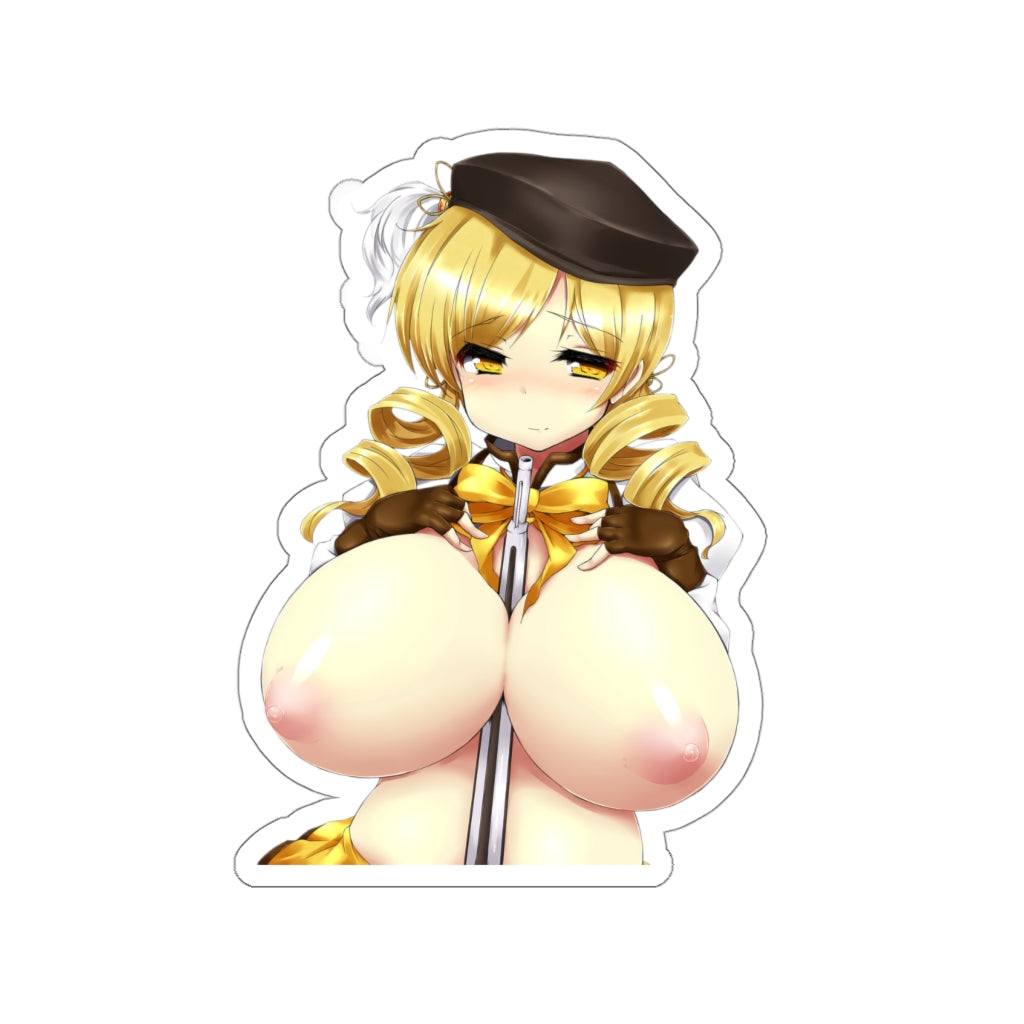 Puella Magi Madoka Magica Huge Boobs Mami Tomoe Waterproof Sticker - Ecchi Vinyl Decal