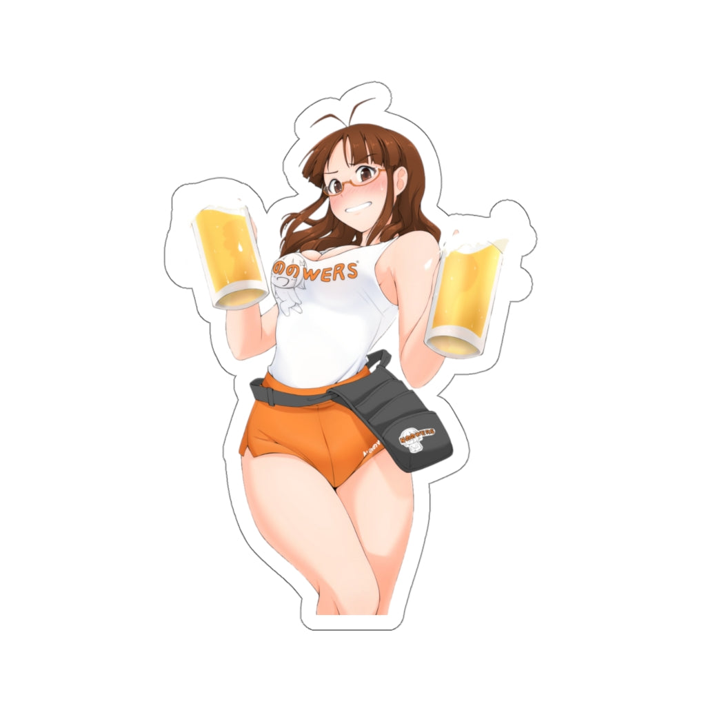 Akizuki Ritsuko iDOLM@STER Hooters Sticker - Ecchi Waterproof Decal