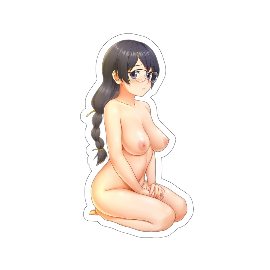 Hanekawa Tsubasa Nude Monogatari Waterproof Sticker - Ecchi Vinyl Decal