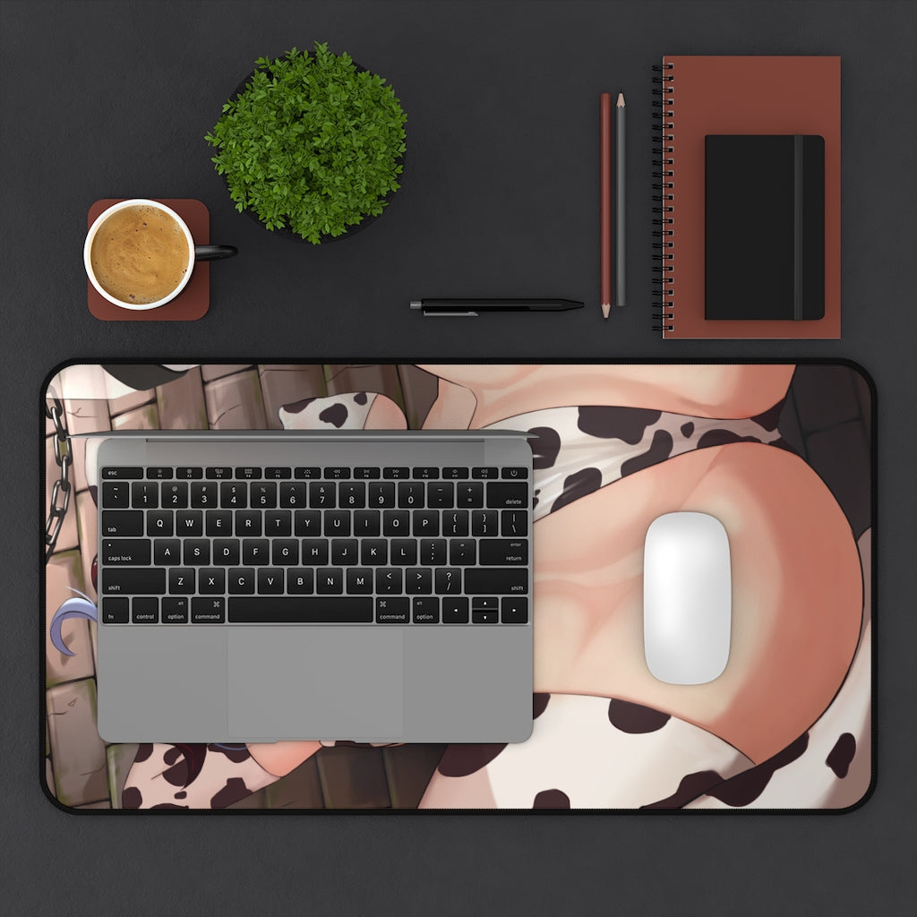 Sexy Cow Girl Bikini Ganyu Genshin Impact Desk Mat - Non Slip Mousepad