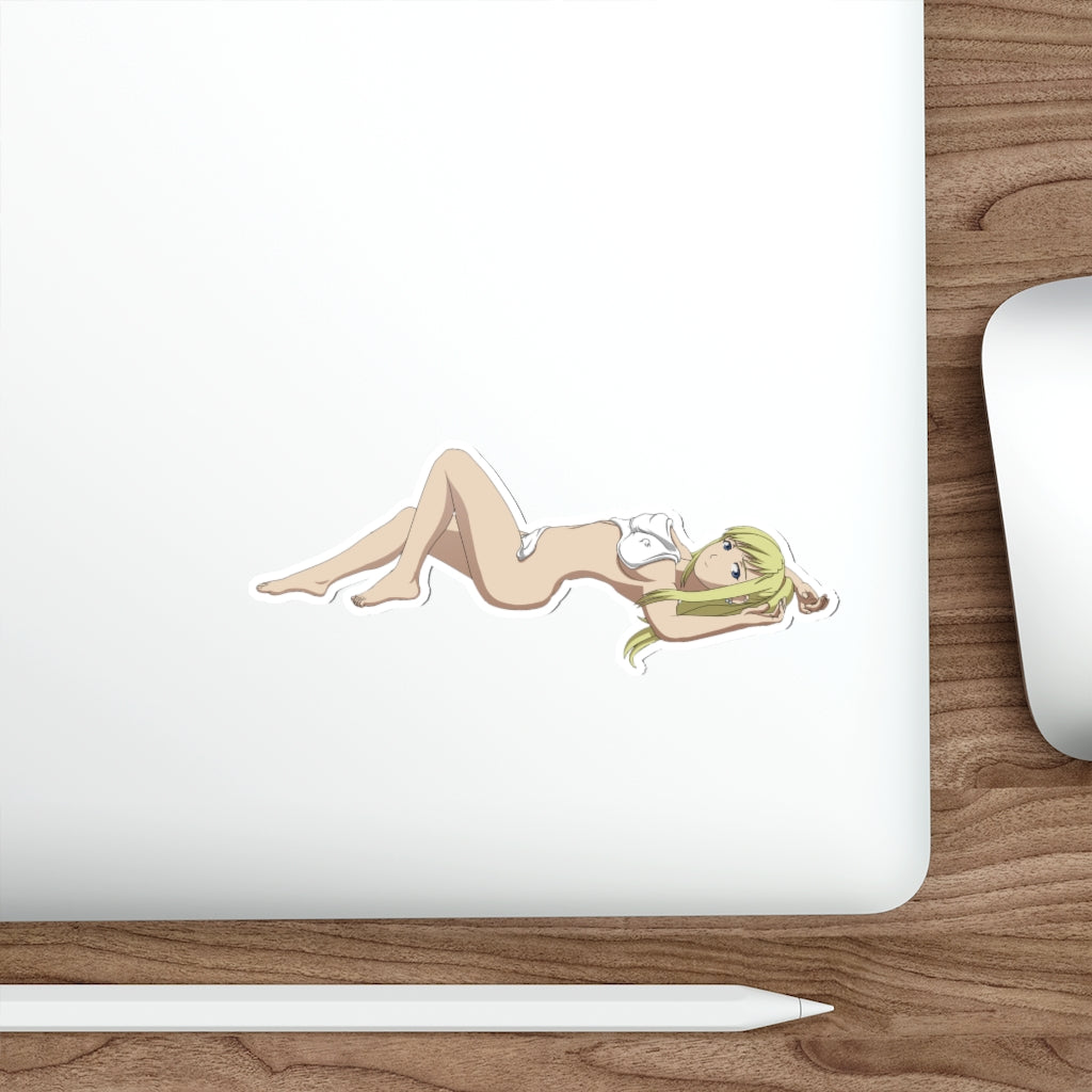 Full Metal Alchemist Waterproof Sticker - Nude Winry Ecchi Vinyl Anime Car Decal