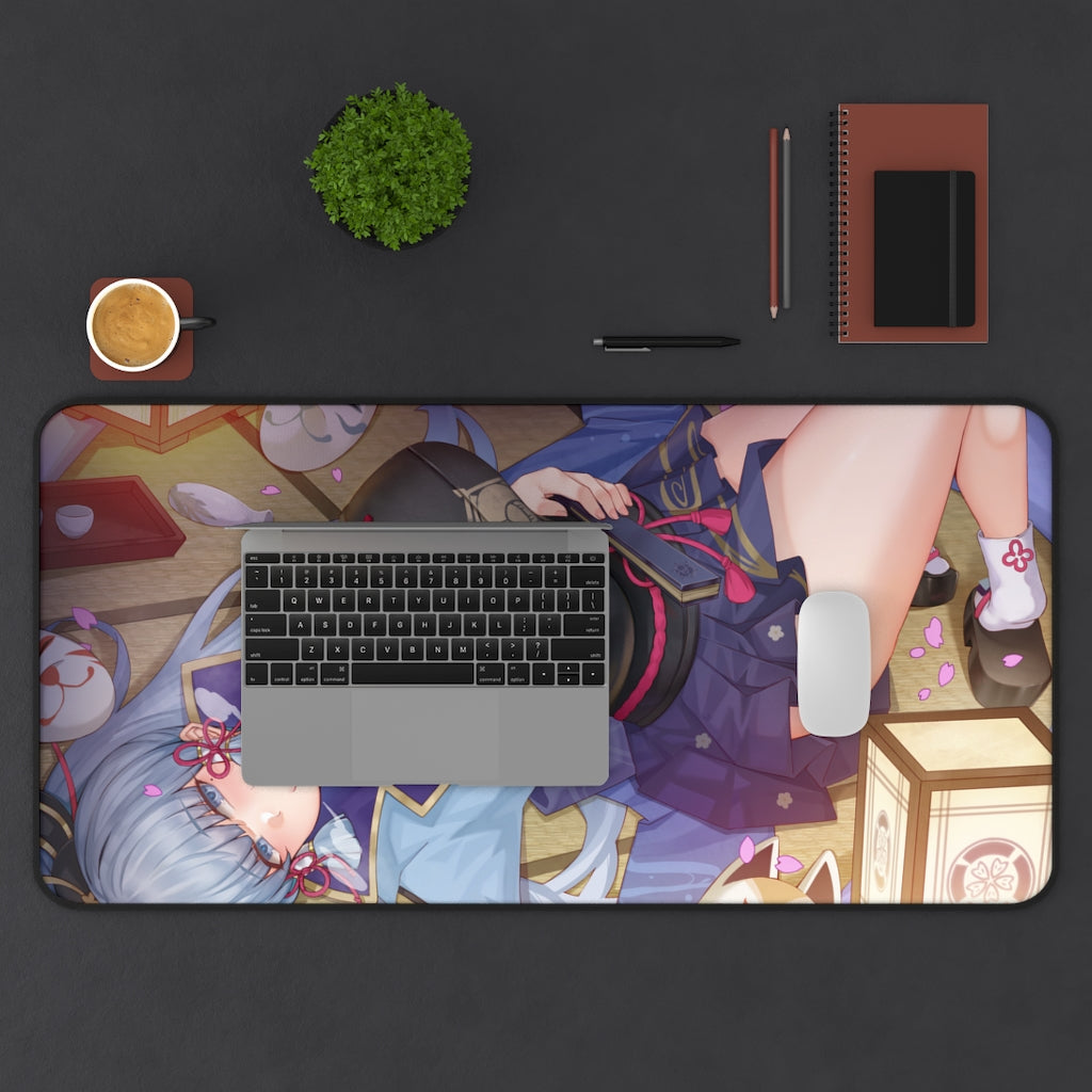 Genshin Impact Sexy Mousepad - Hot Ayaka Gaming Desk Mat - Ecchi Playmat