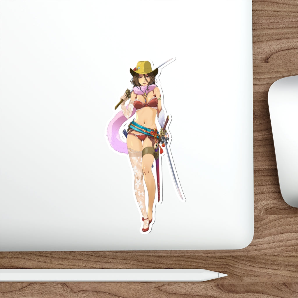 Sexy Aya OneeChanbara Waterproof Sticker - Ecchi Vinyl Decal