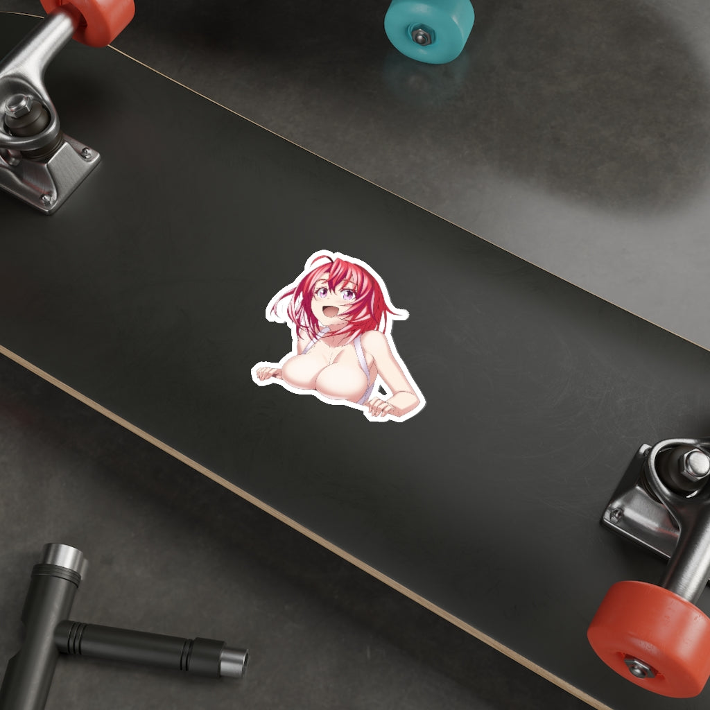 Boobs Anime Peeker Sticker - Cow Girl Waterproof Decal - Goblin Slayer Ecchi Weatherproof Anime Car Decal