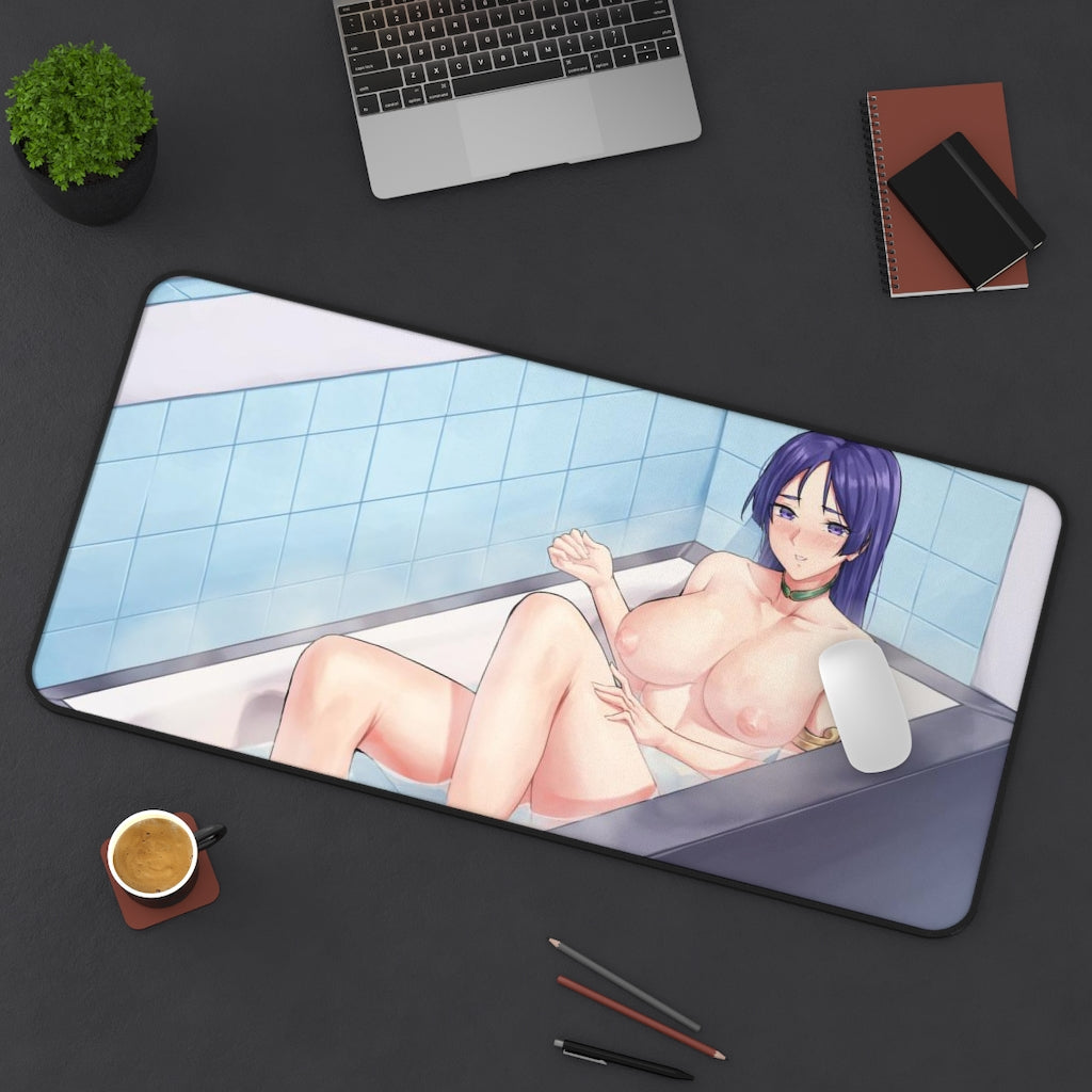 Minamoto No Raikou Fate Grand Order Nude Bath Desk Mat - Non Slip Mousepad