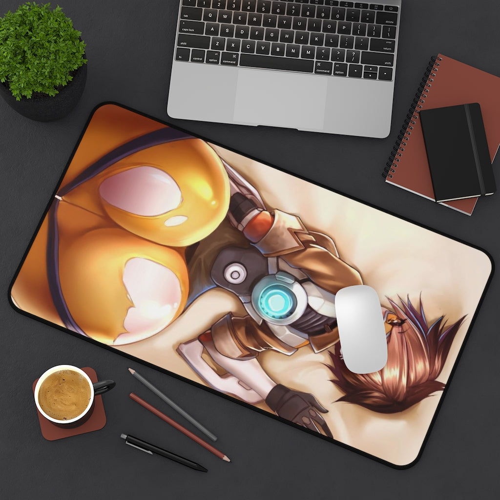 Big Butt Tracer Overwatch Desk Mat - Non Slip Mousepad