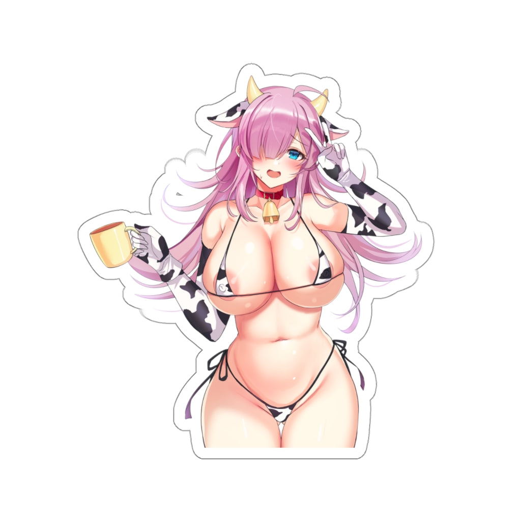 Counter Side Sexy Cow Girl Miya Waterproof Sticker - Ecchi Vinyl Decal