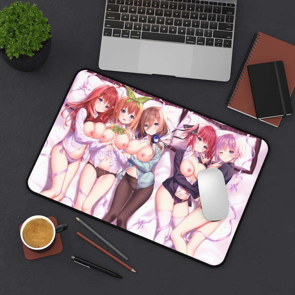 The Quintessential Quintuplets Anime Mousepad - Large Desk Mat - Ecchi Mouse Pad - MTG Playmat