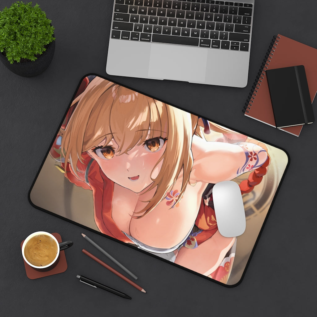 Genshin Impact Sexy Yoimiya Boobs Desk Mat - Non Slip Mousepad