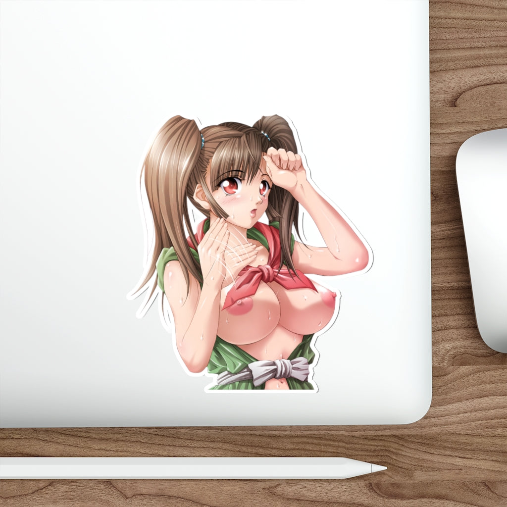 Dragon Quest 3 Sexy Martial Artist Waterproof Sticker - Ecchi Vinyl Decal