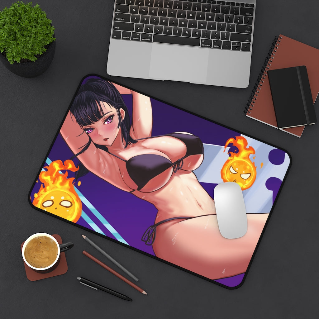 Fire Force Maki Oze Hot Bikini Gaming Desk Mat - Anime Mousepad - Sexy Girl Playmat