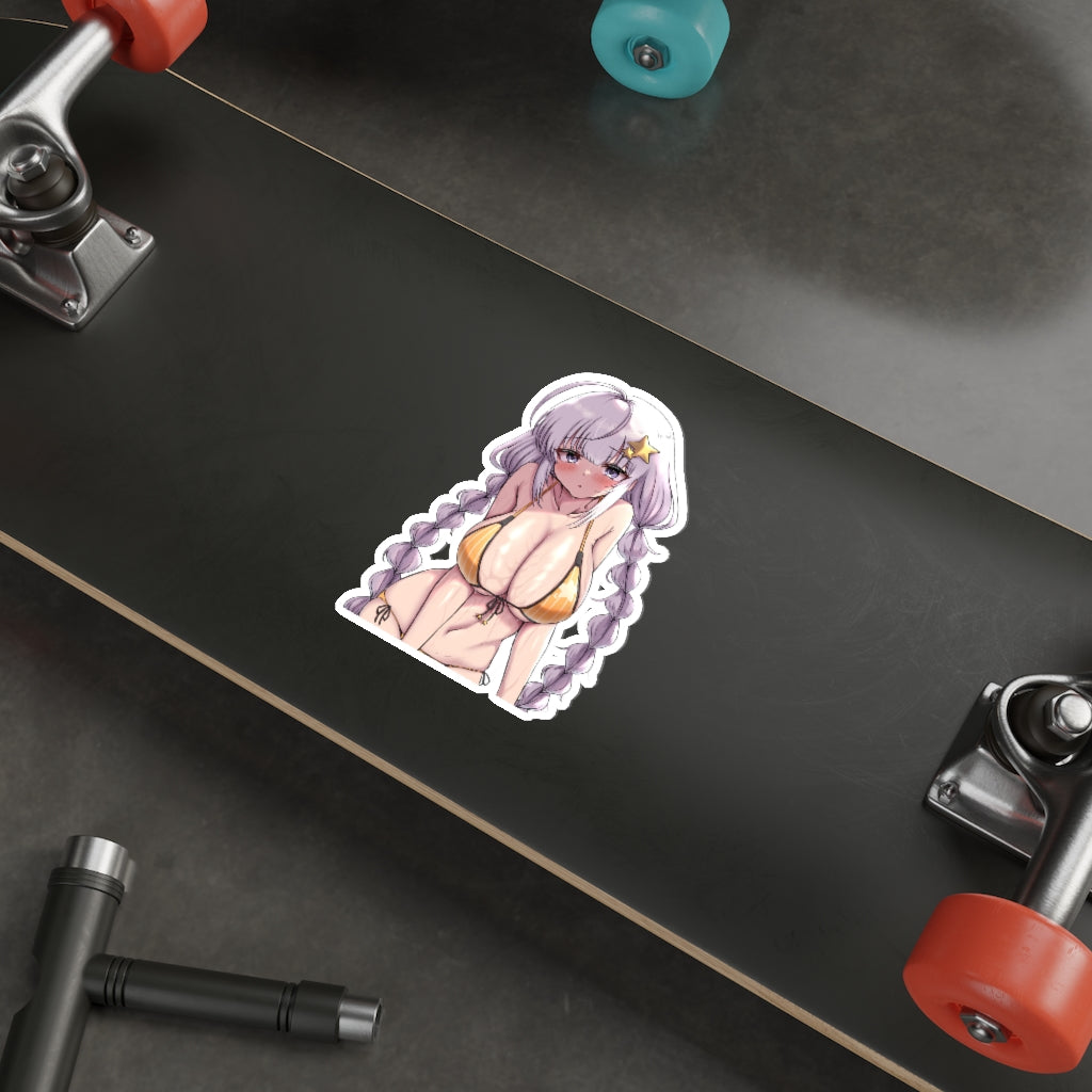 Huge Bikini Boobs Kizuna Akari Vocaloid Voiceroid Waterproof Sticker - Ecchi Vinyl Decal