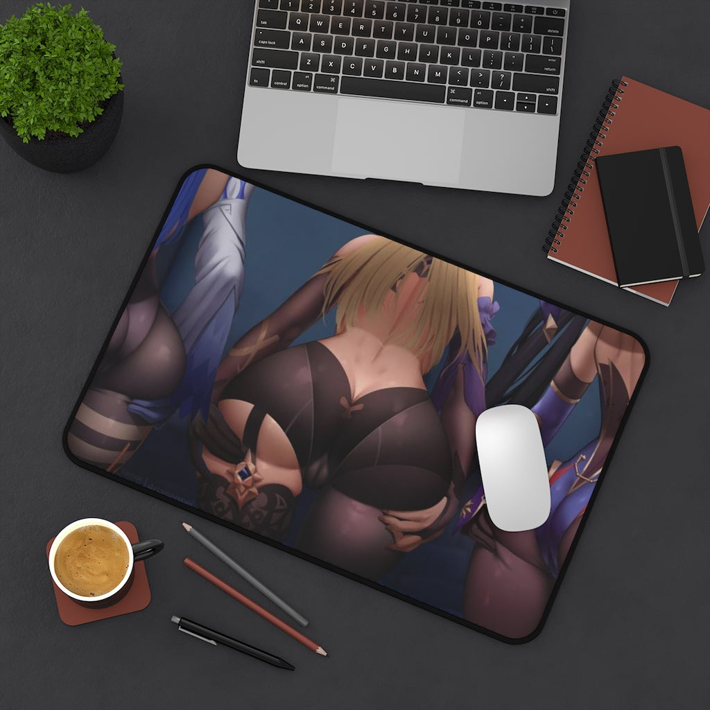 Genshin Impact Booties Ecchi Mousepad - Desk Mat - Sexy Butts Playmat