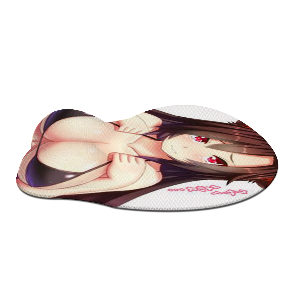 Anime 3D Boobs mousepad with Wrist Rest | Sexy Oppai Mouse pad for PC | Oppai mousepad with wrist support