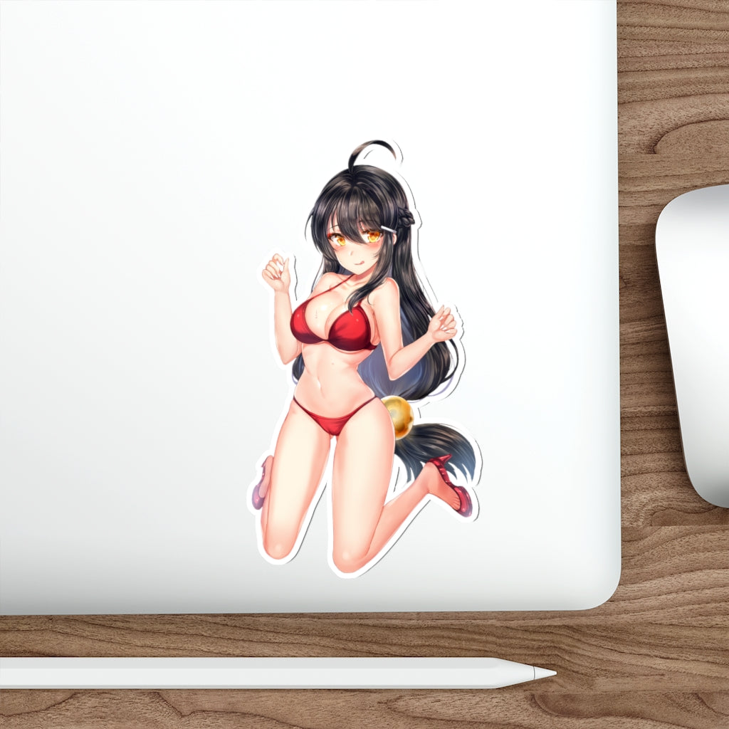 Elsword Sexy Red Bikini Ara Haan Waterproof Sticker - Ecchi Vinyl Decal