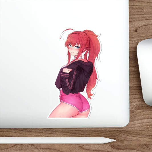 Autocollant imperméable à l'eau avec les fesses mignonnes de Rias Gremory de High School DxD - Autocollant en vinyle Ecchi