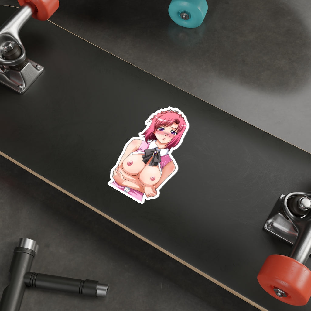 Topless Kazami Mizuho Onegai Teacher Waterproof Sticker - Ecchi Vinyl Decal