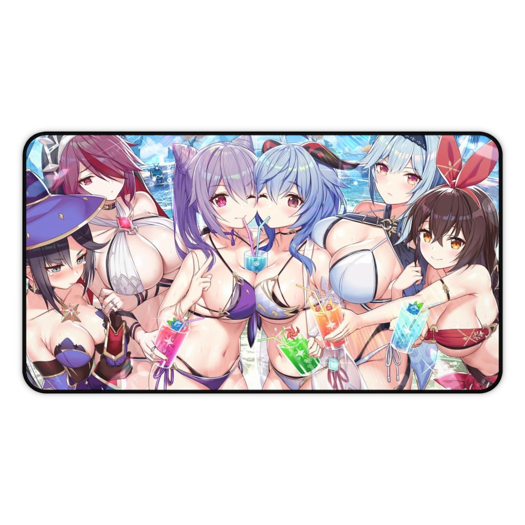 Genshin Impact Anime Mousepad Doujin - Desk Mat - Big Gaming Mouse Pad - MTG Playmat