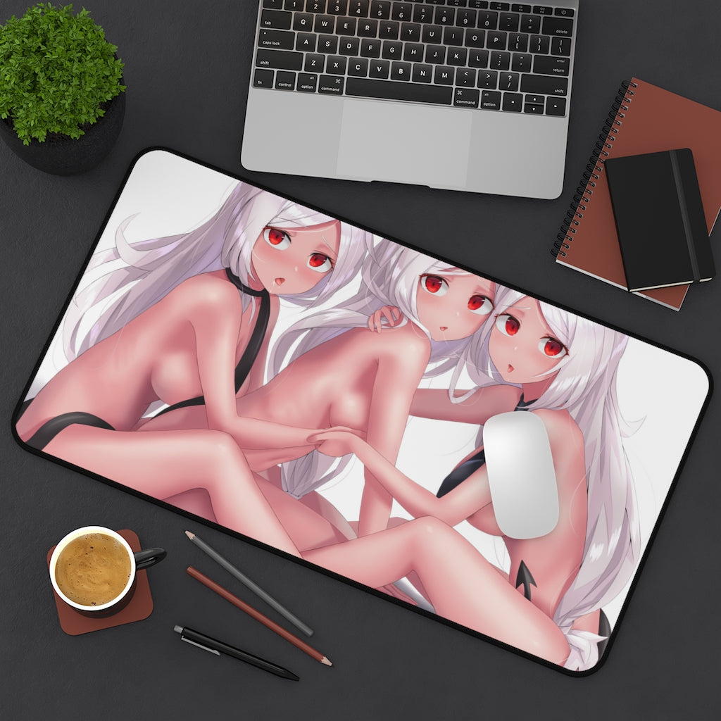 Helltaker Sexy Mousepad - Nude Cerberus Desk Mat - Ecchi Playmat