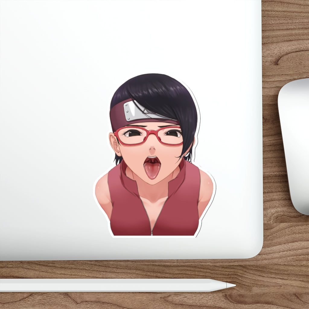 Uchiha Sarada Naruto Hentai BJ Waterproof Sticker - Ecchi Vinyl Decal