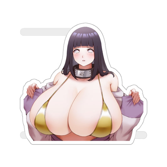 Huge Tits Hinata Naruto Peeker Waterproof Sticker - Ecchi Vinyl Decal