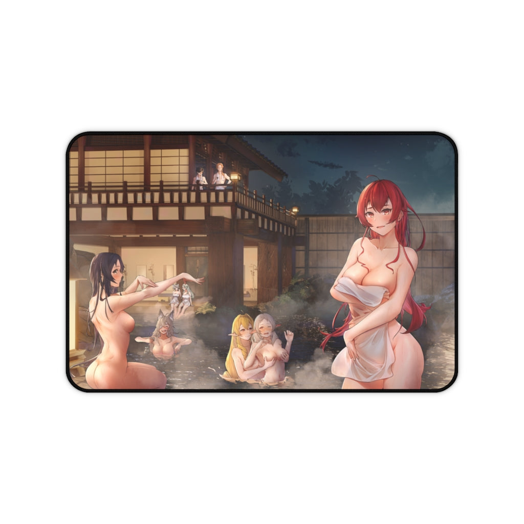 Mushoku Tensei Sexy Mousepad - Hot Onsen Ecchi Desk Mat - Anime Playmat