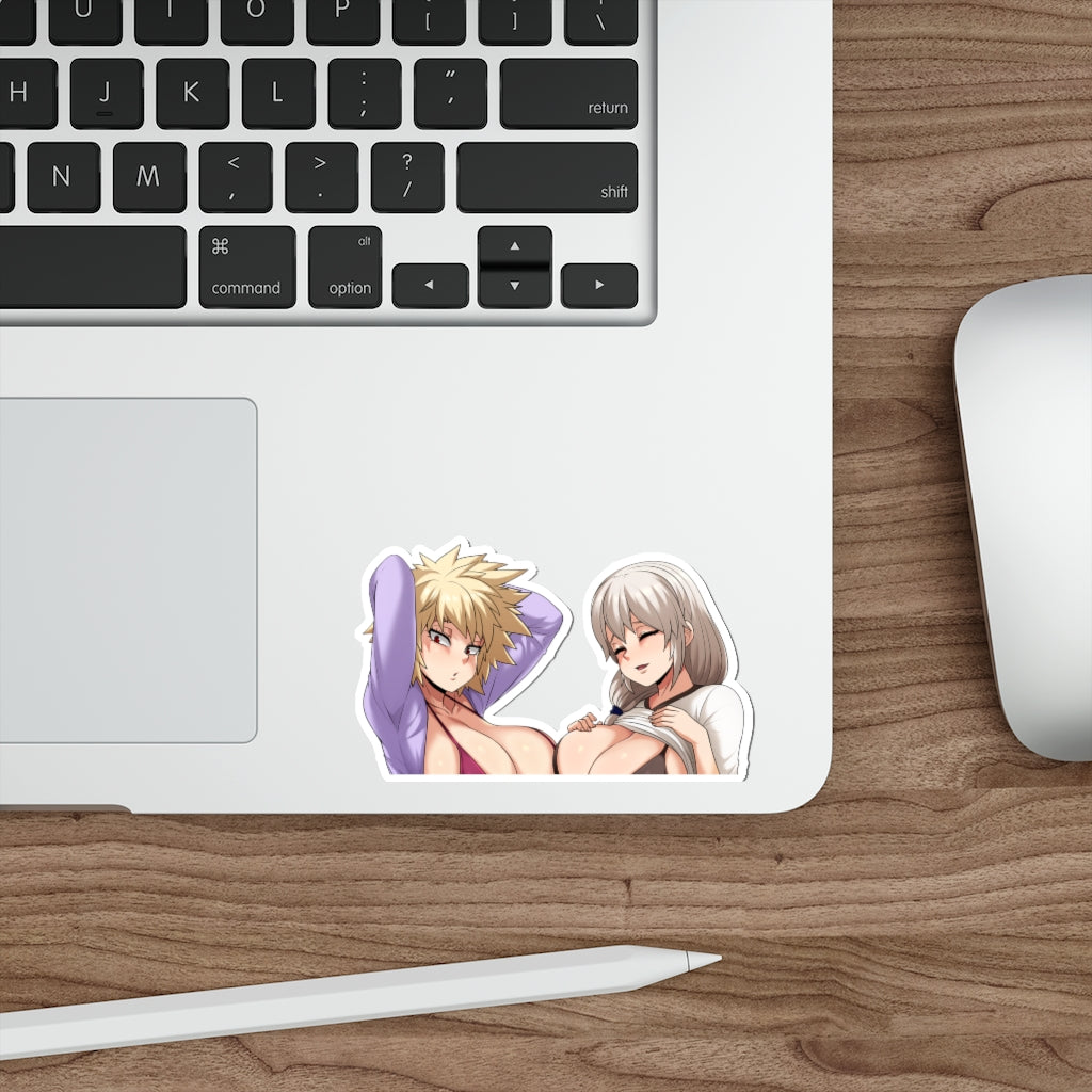 My Hero Academia MILFs Boobs Peeker Sticker - Car Window Sticker Peeker - Ecchi Vinyl Car Decal