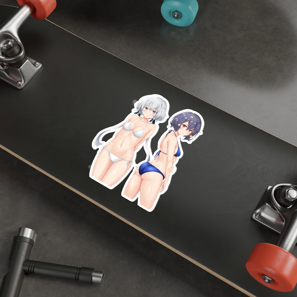 Zombieland Saga Junko Konno and Ai Mizuno Bikini Waterproof Sticker - Ecchi Vinyl Decal