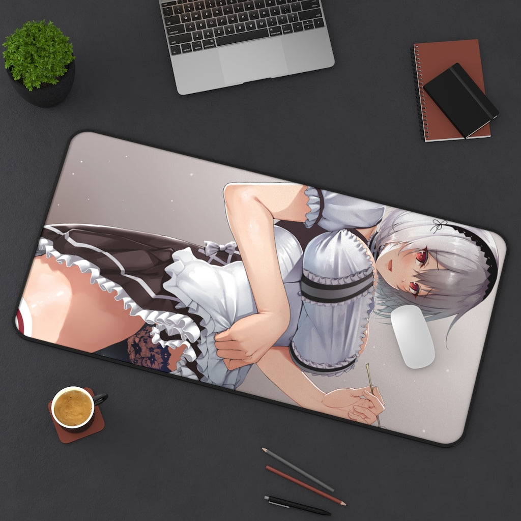 Sirius Flashing Panties Mousepad - Azur Lane Gaming Large Desk Mat - Ecchi Mouse Pad - MTG Playmat