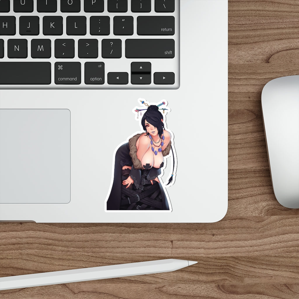 Big Boobs Lulu Waterproof Sticker - Final Fantasy X Ecchi Vinyl Decal