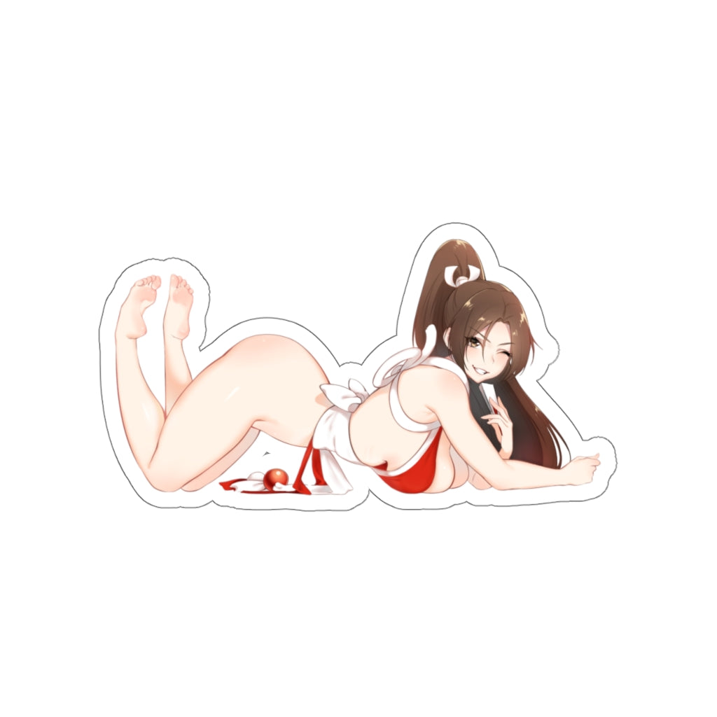 Mai Sexy Vinyl Waterproof Sticker - Large Ecchi KoF Decal