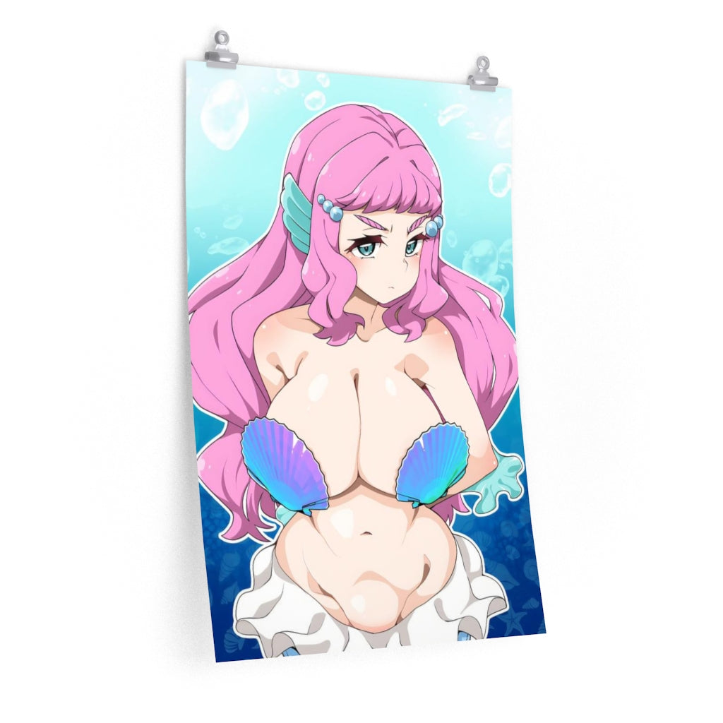 Laura La Mer Gros seins Pretty Cure Ecchi Poster - Lewd Premium Matte Vertical Poster - Art mural pour adulte