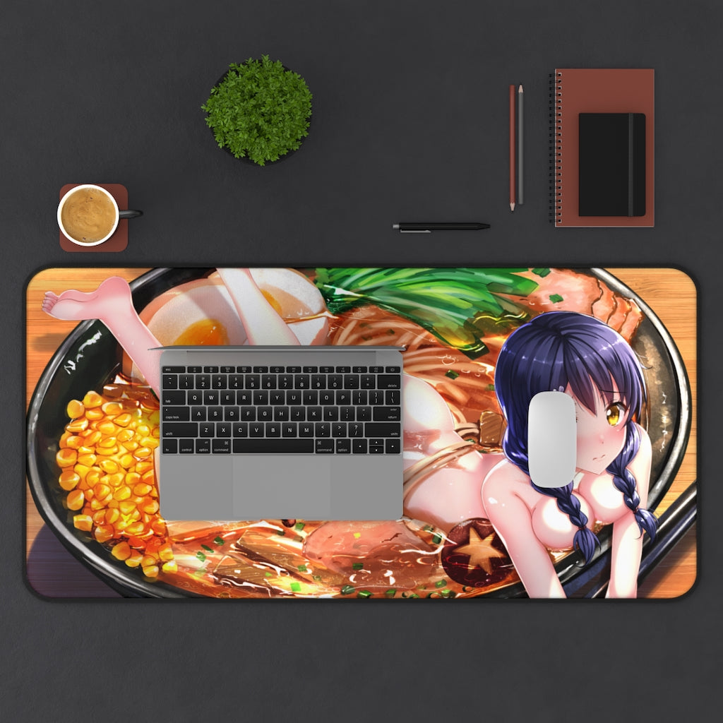 Food Wars Sexy Mousepad - Megumi Tadokoro Sexy Ramen Desk Mat - Ecchi Playmat
