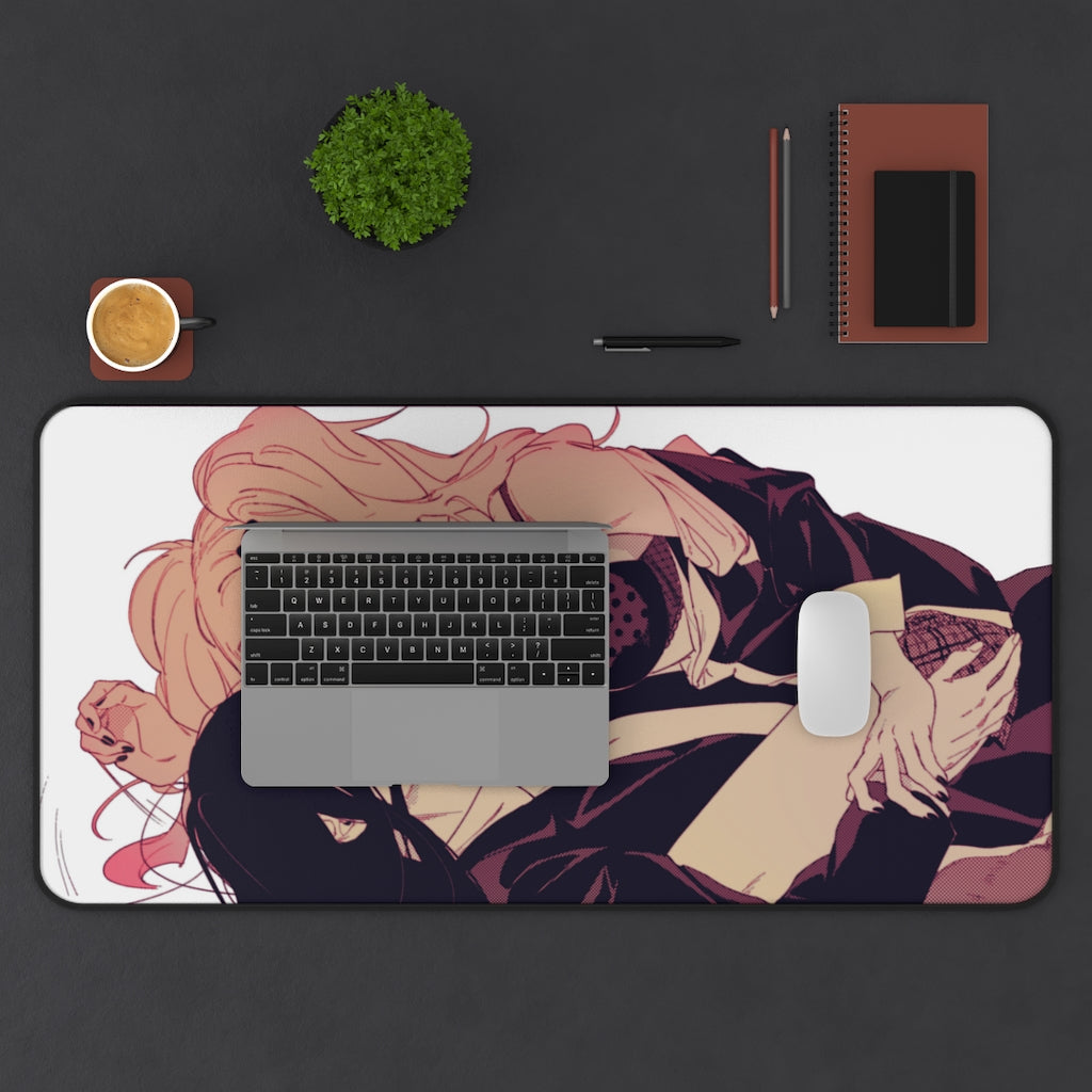 Danganronpa Sexy Mousepad - Junko Enoshima And Izuru Kamukura Desk Mat - Ecchi Gaming Playmat