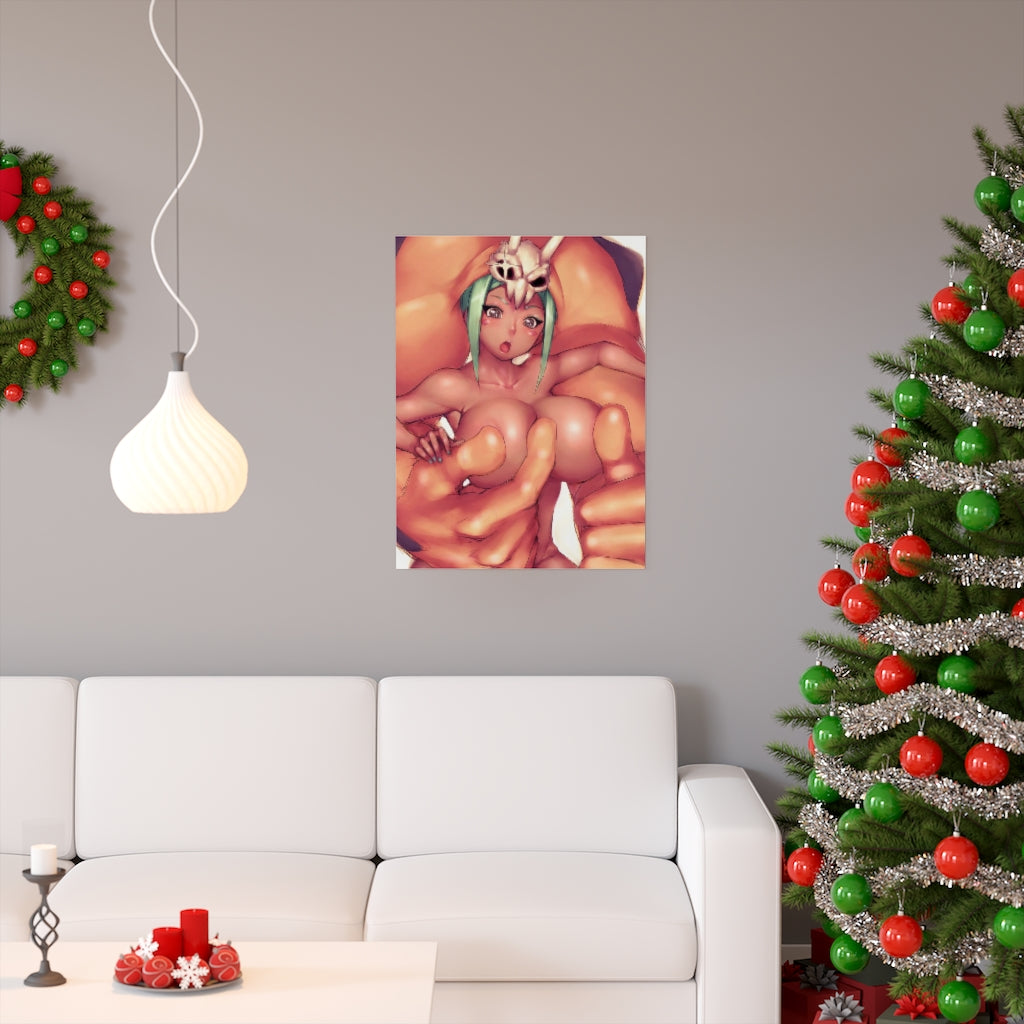 Cerebella and Vice Versa Skullgirls Poster - Lewd Premium Matte Vertical Poster - Adult Wall Art