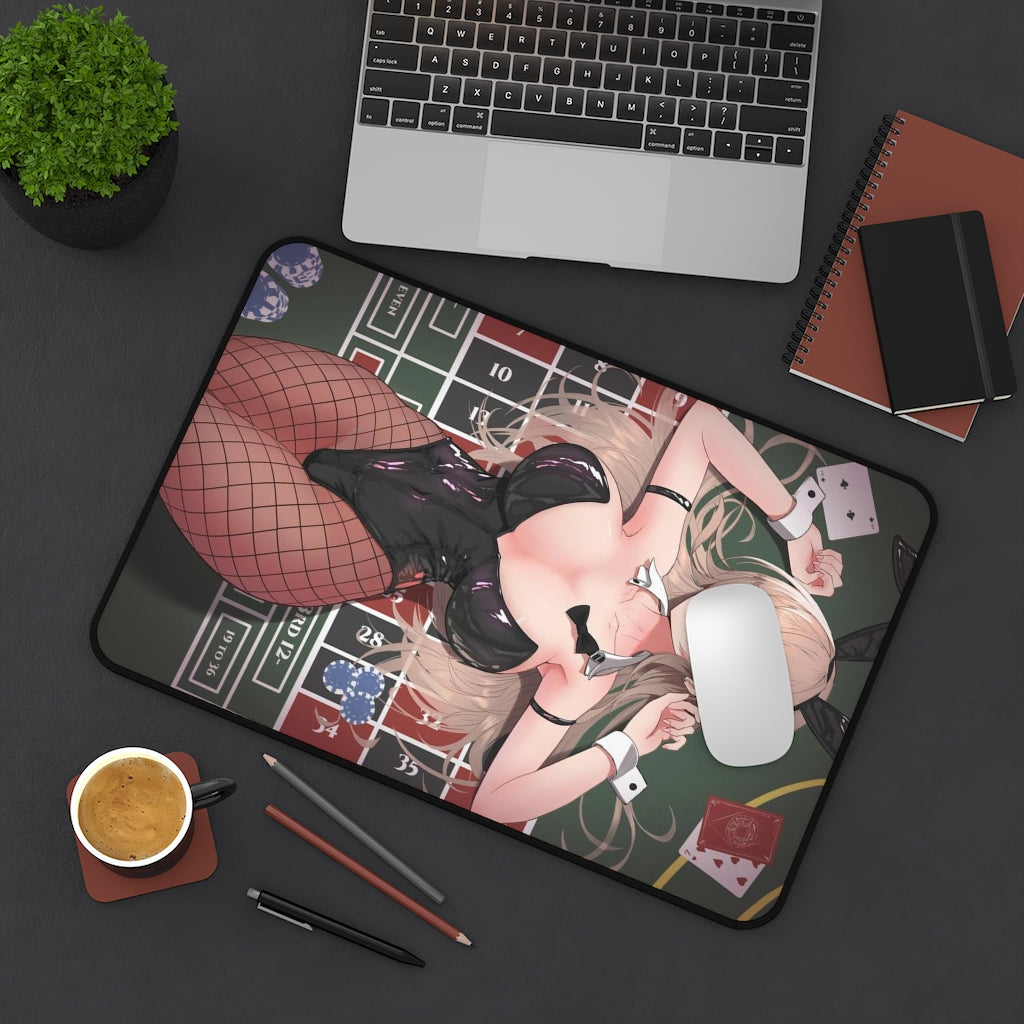 Nijisanji Sexy Mousepad - Bunny Girl Furen E Lustario Vtuber Desk Mat - Ecchi Playmat