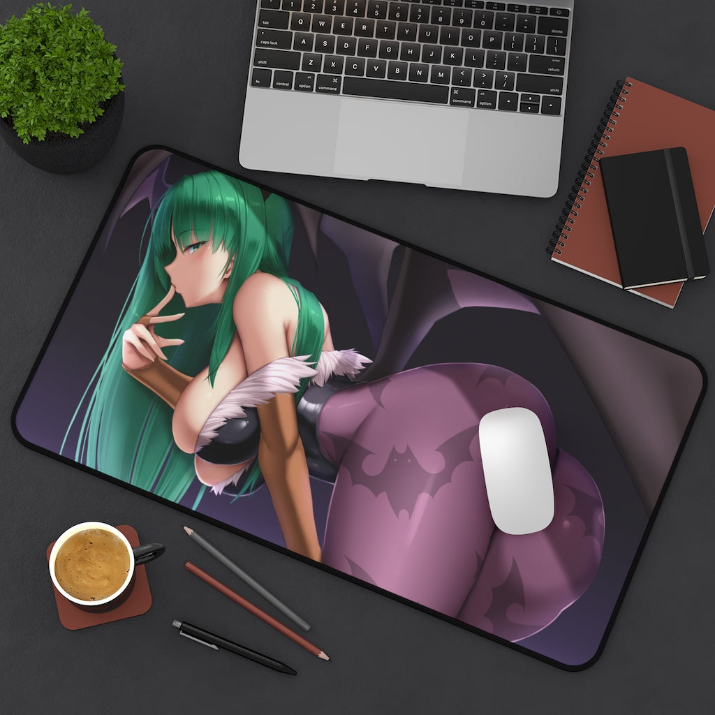 Darkstalkers Morrigan Mousepad - Large Gaming Desk Mat - Ecchi Mouse Pad