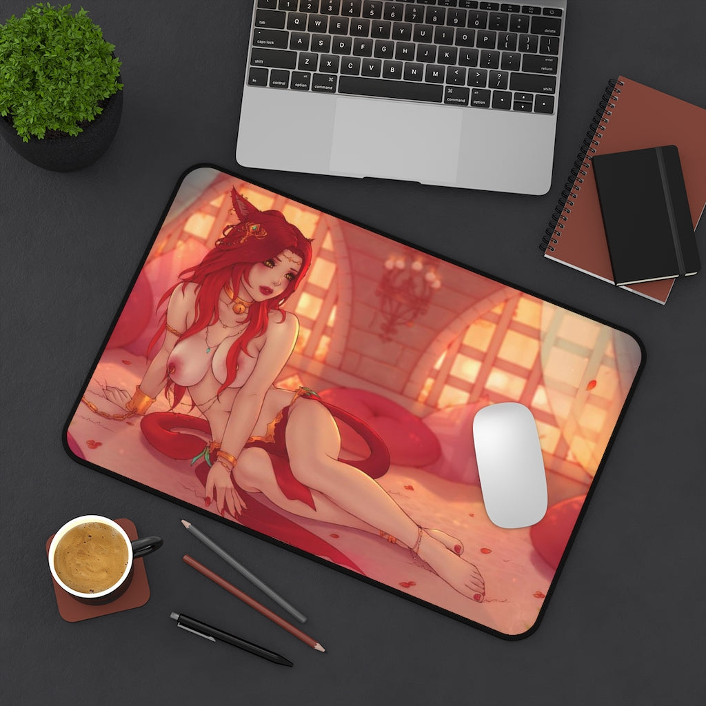 Sexy Oriental Outfit Avatar Final Fantasy 14 Desk Mat - Non Slip Mousepad