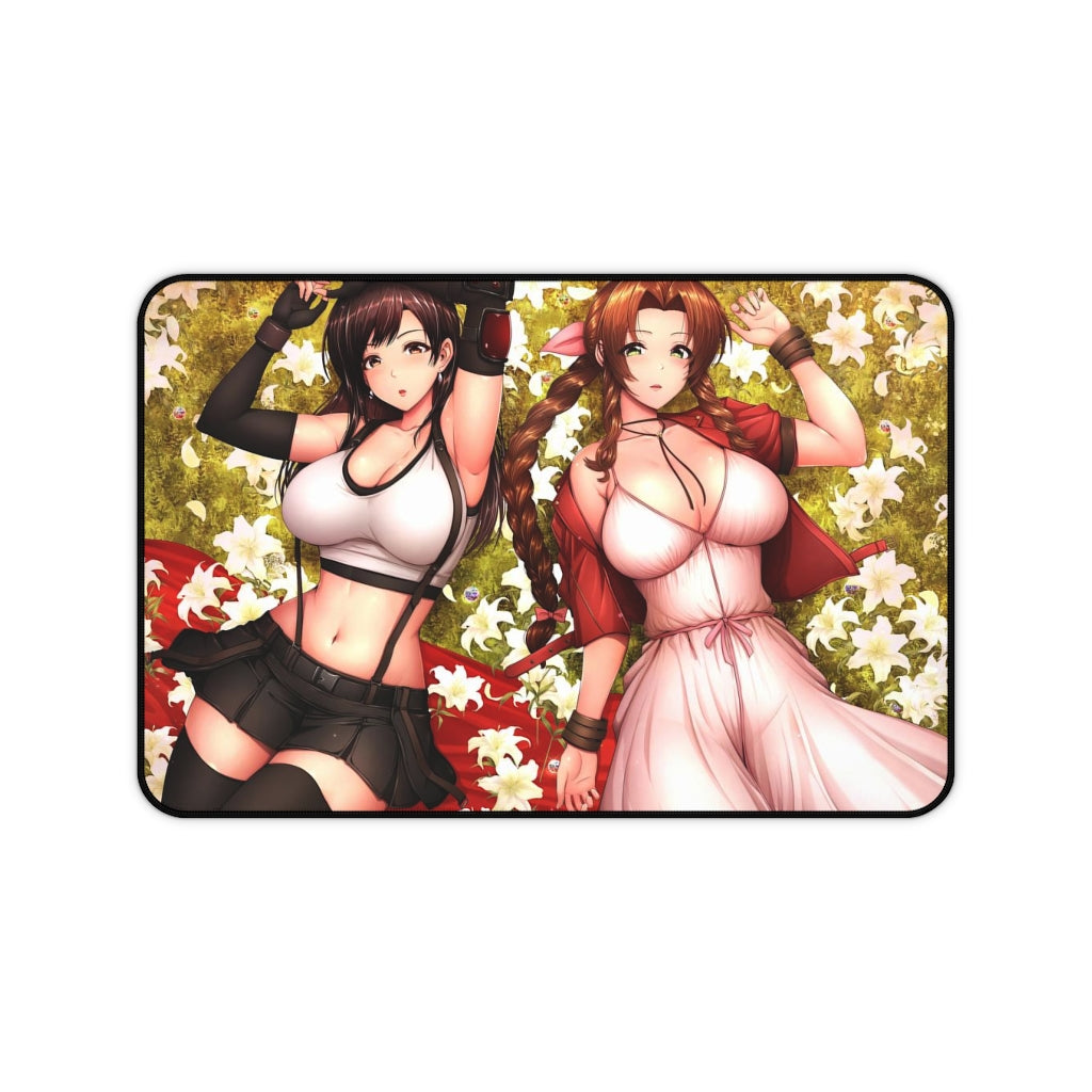 Tifa And Aerith Kawaii Mousepad - Cute Desk Mat - MTG Playmat