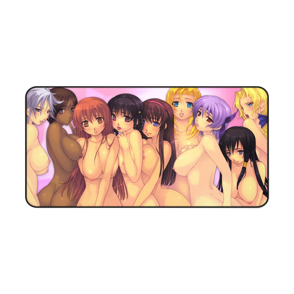 Dead or Alive Nude Waifus Desk Mat - Lewd Mousepad - Sexy Gaming Girls Playmat