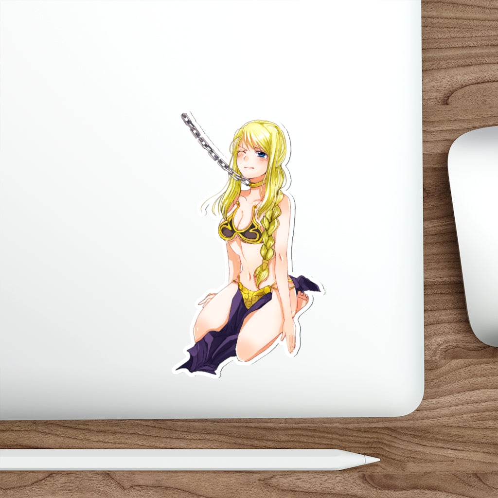 Full Metal Alchemist Waterproof Sticker - Slave Princess Winry Ecchi Vinyl Anime Decal